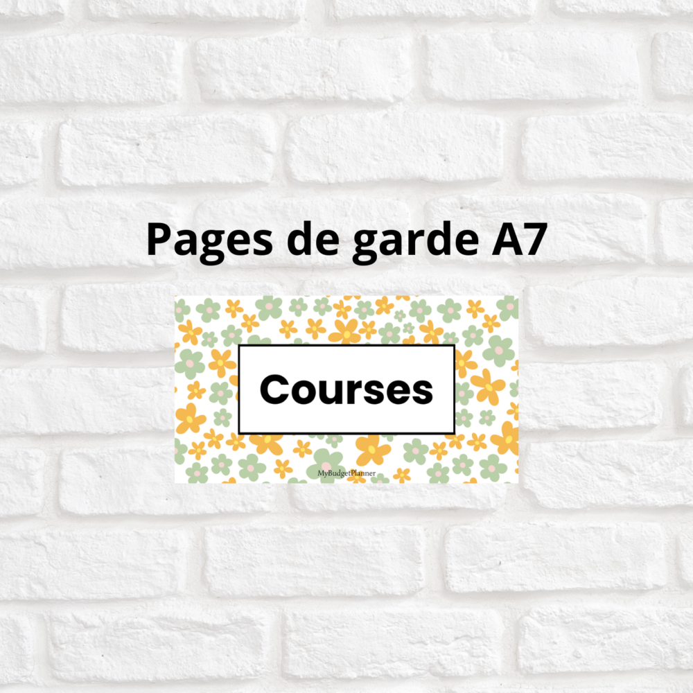 Pages de garde A7