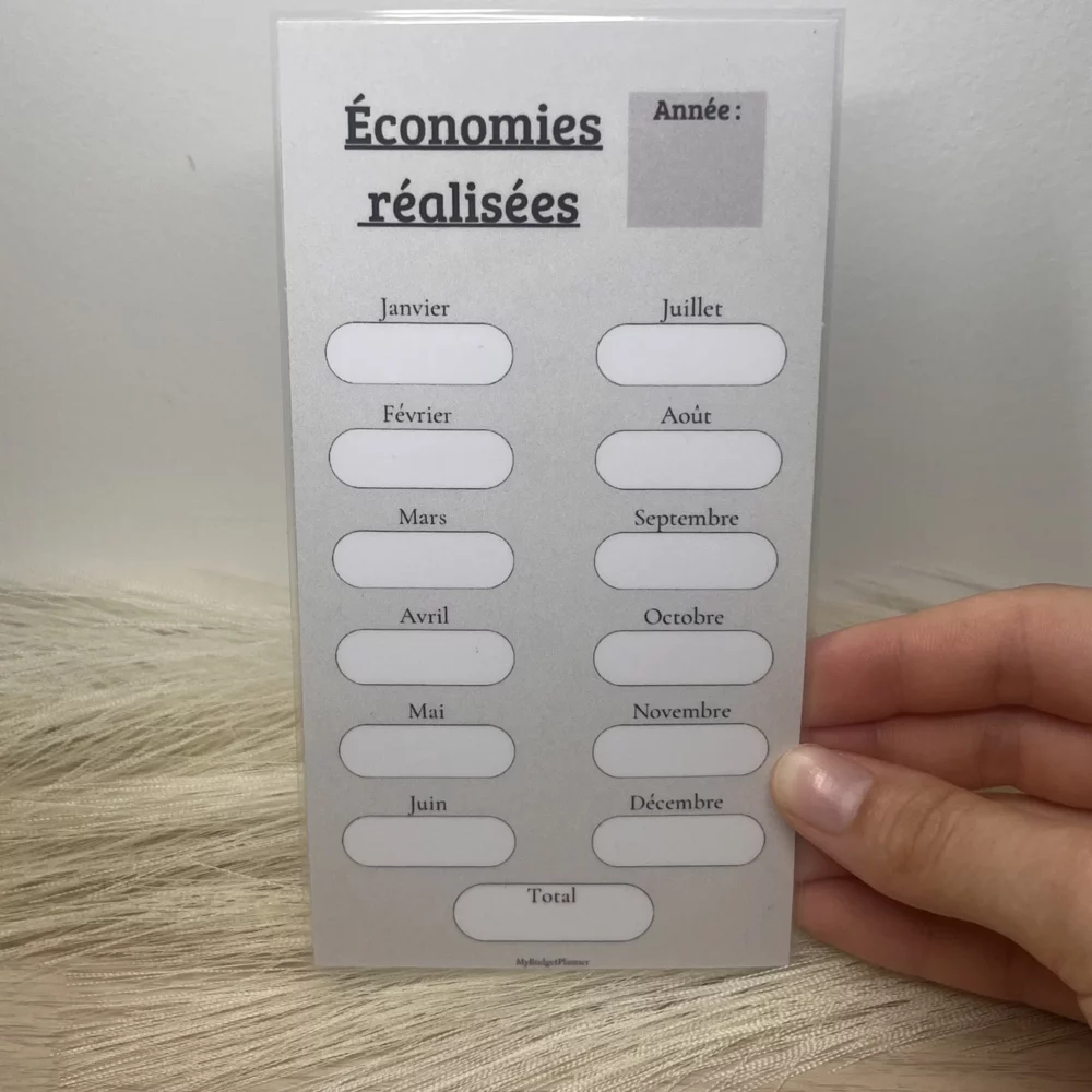 Tracker économies réalisées