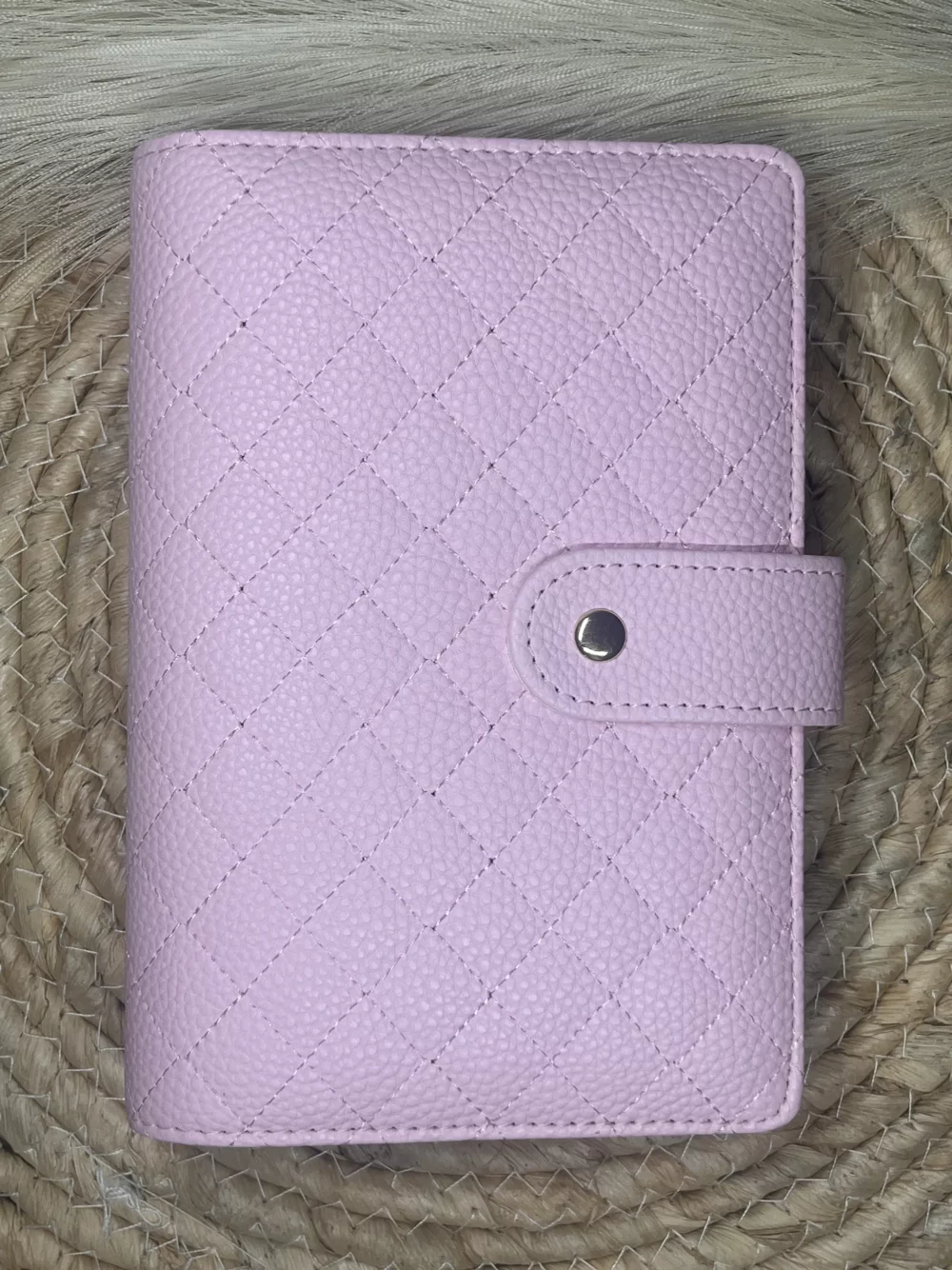 Classeur Premium rose bébé A6