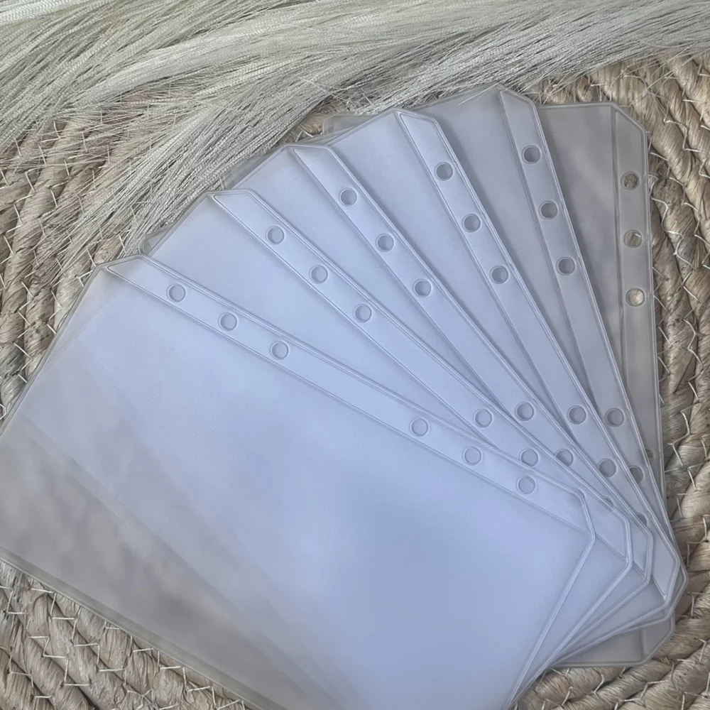 Pochettes A6 ouvertes