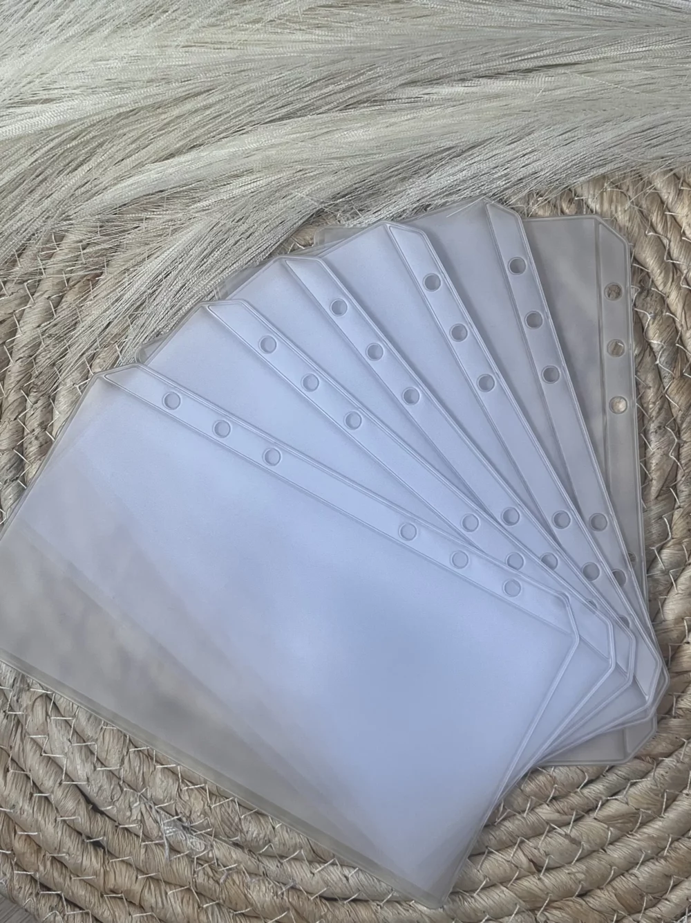 Pochettes A6 ouvertes