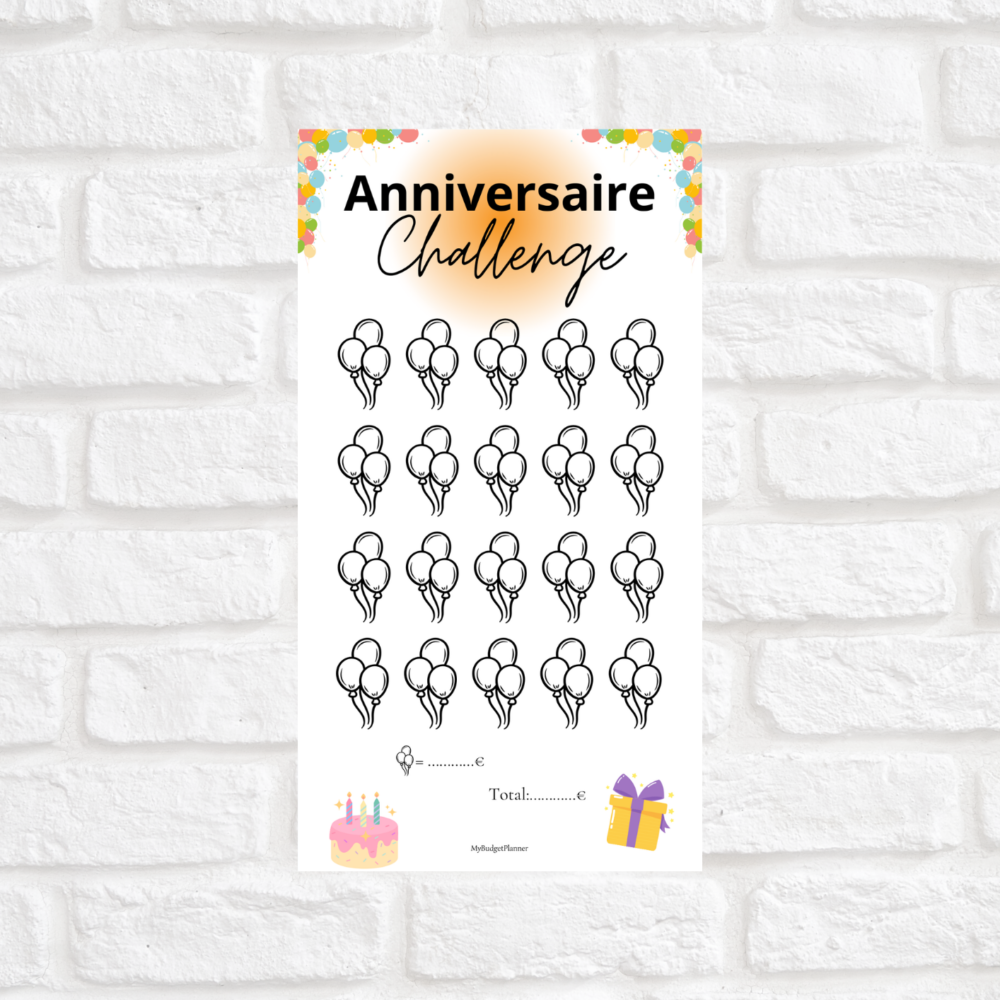 Anniversaire challenge