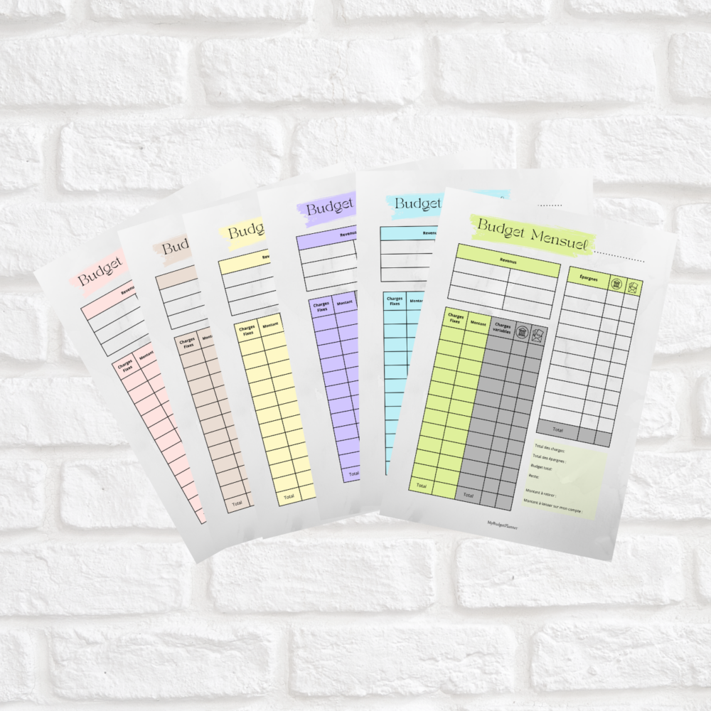 Fiche budget mensuel