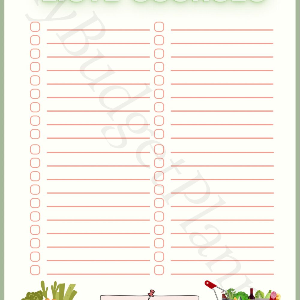 Liste de courses