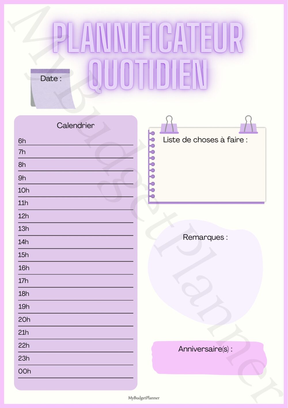 Planificateur quotidien – Image 7
