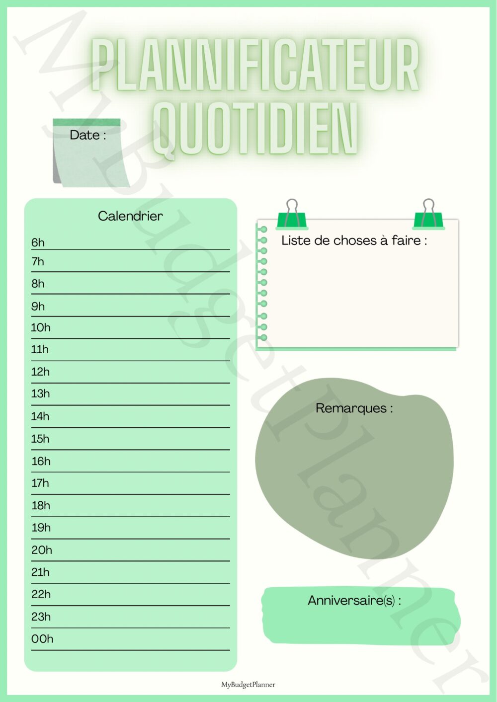 Planificateur quotidien – Image 4