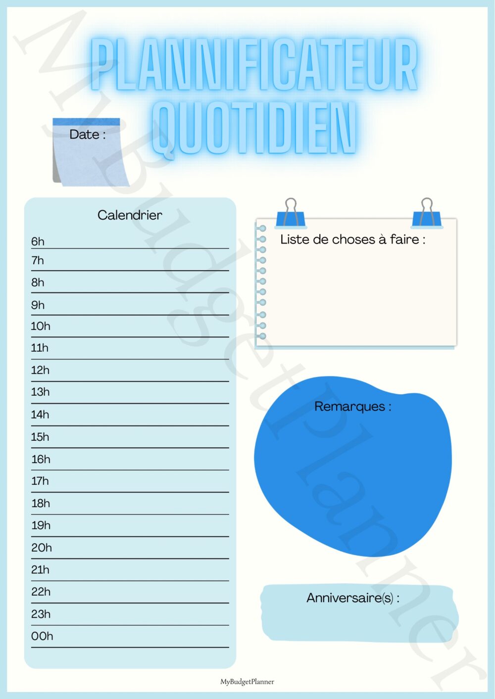 Planificateur quotidien – Image 3