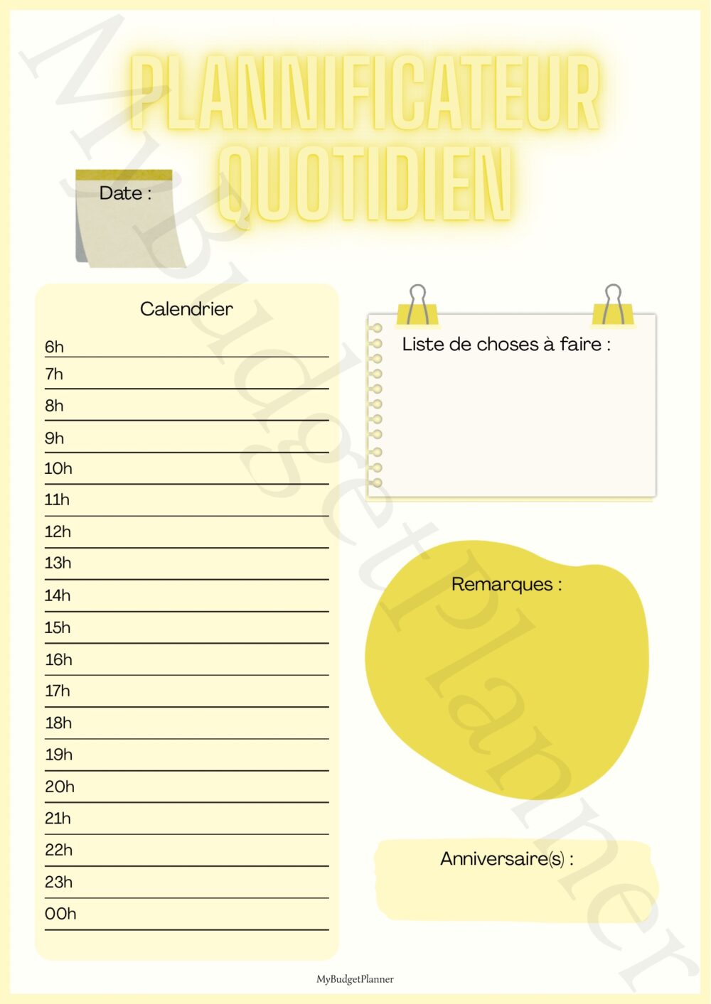 Planificateur quotidien – Image 5