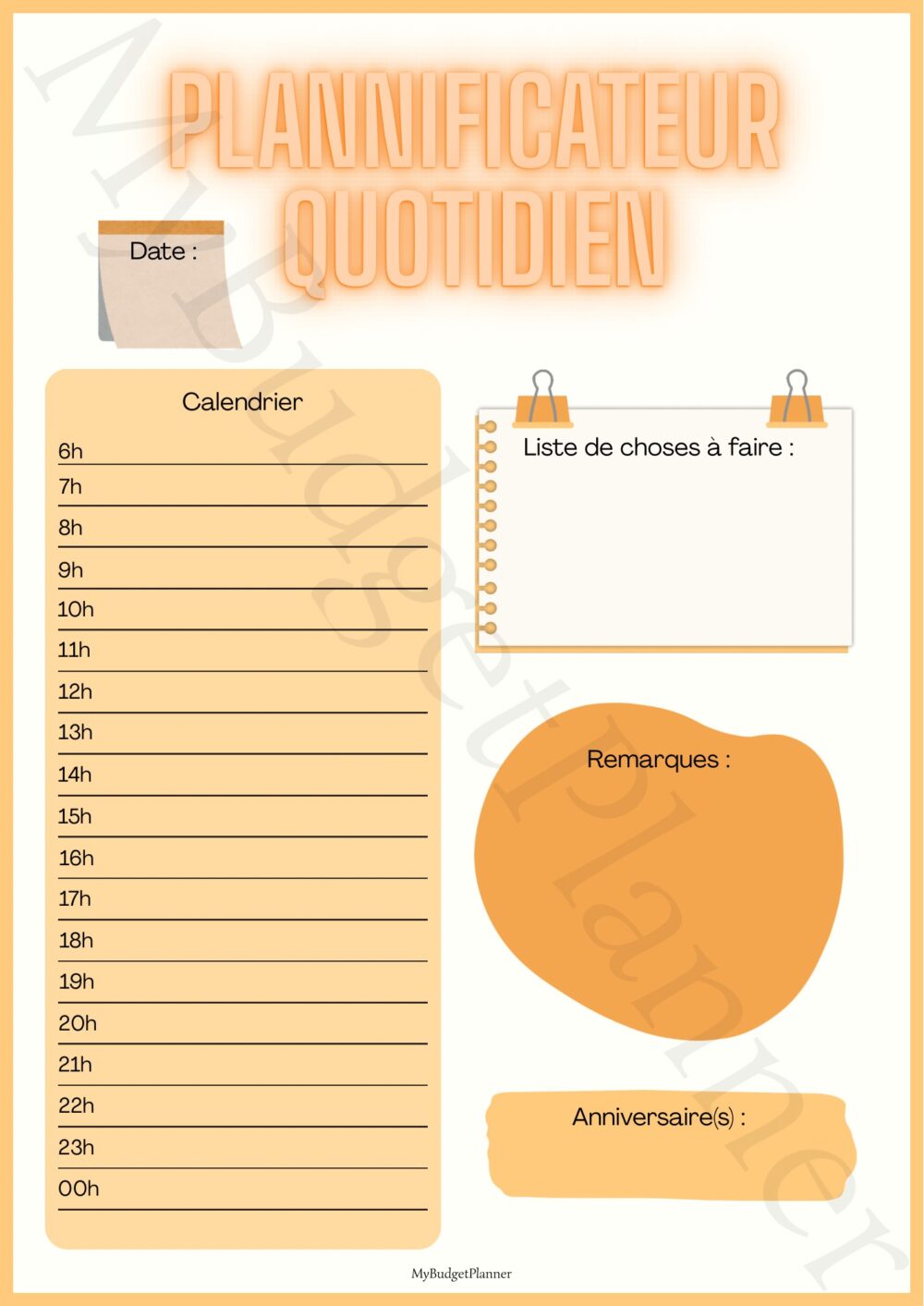 Planificateur quotidien – Image 6