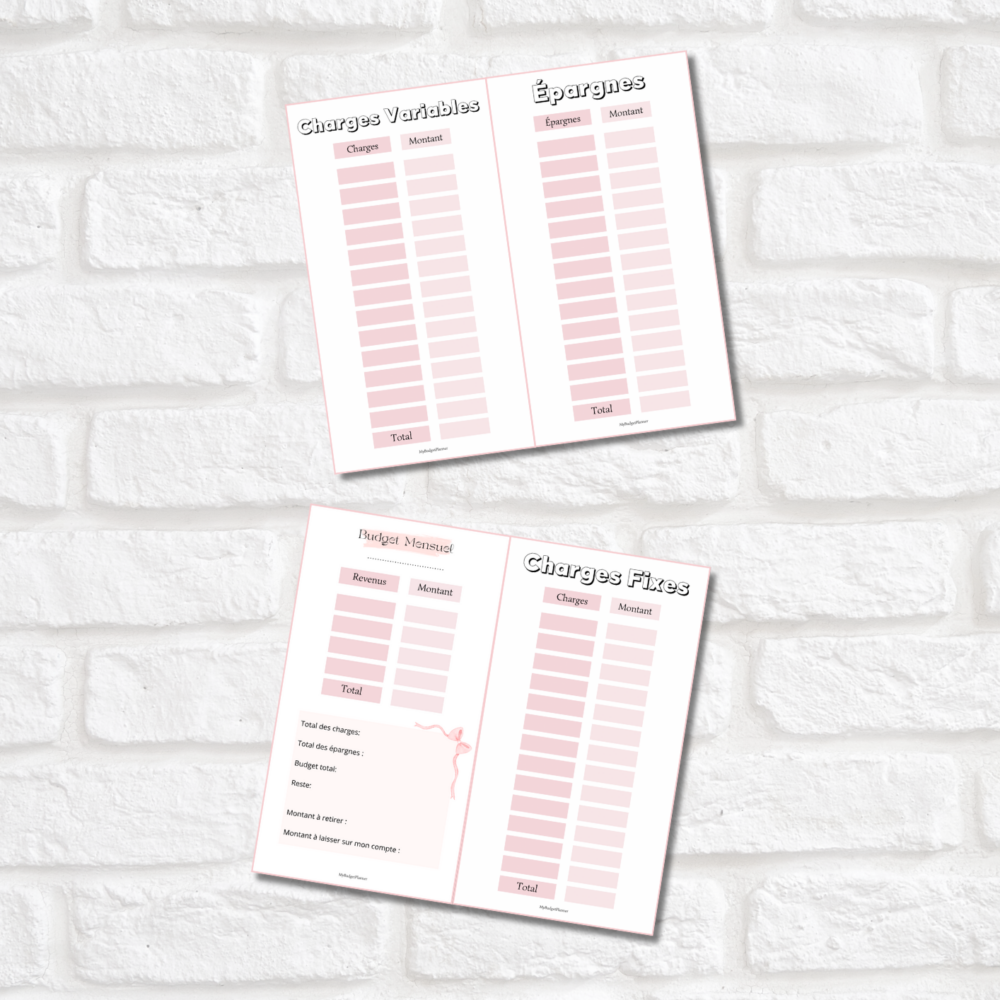 Trackers budget mensuel