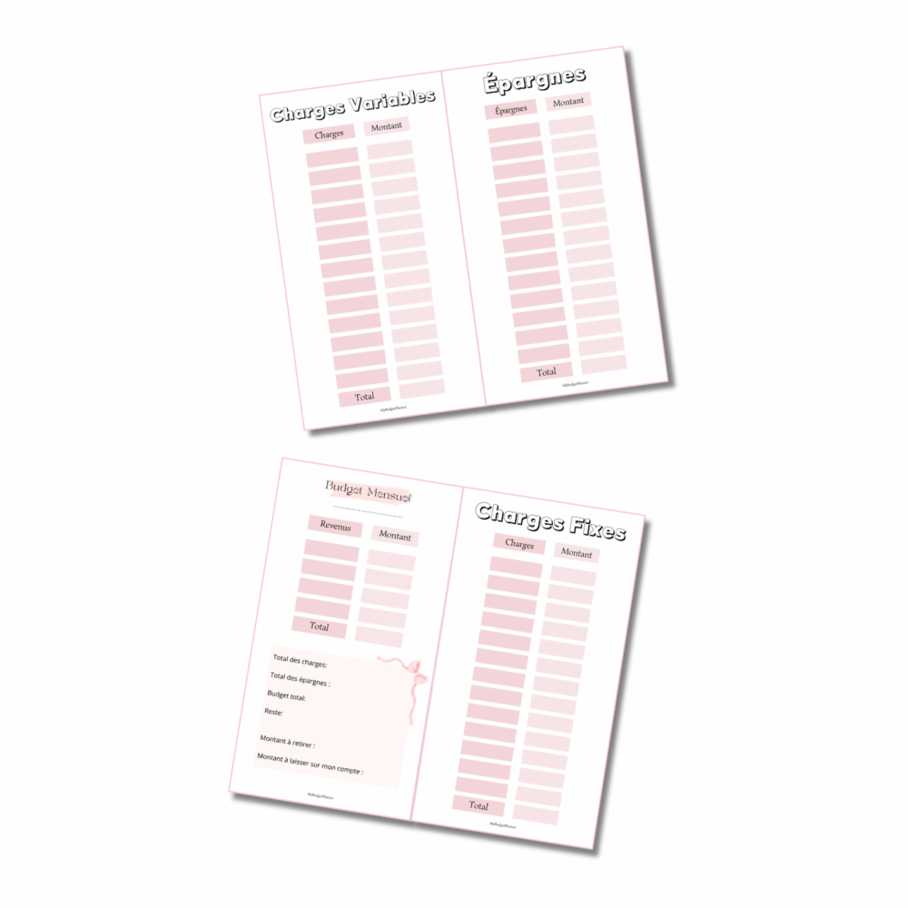Trackers budget mensuel