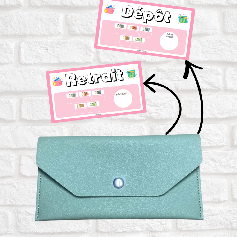 Kit pochette + 2 trackers "retrait" et "dépôt"